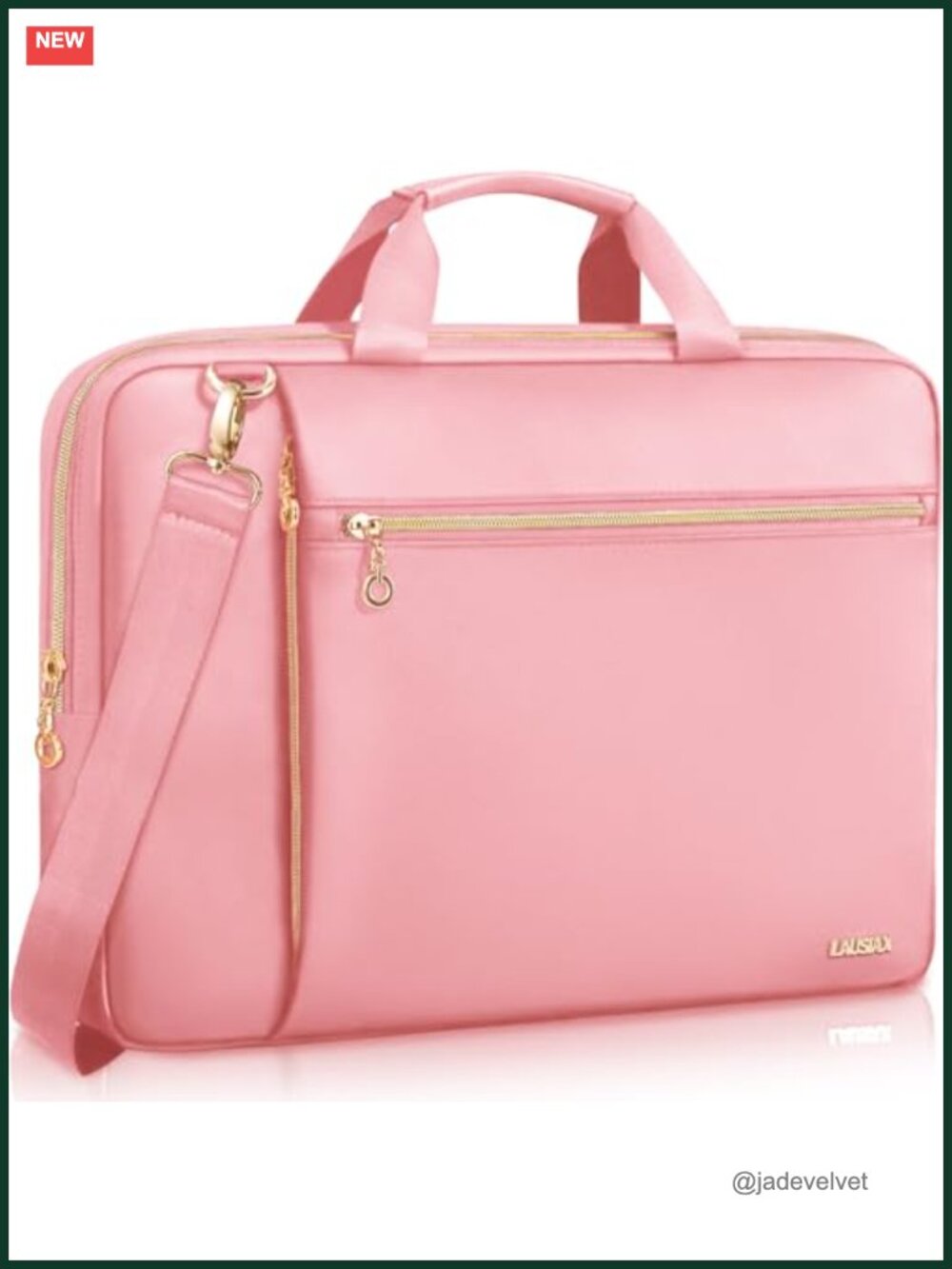 17.3 inch Laptop Messenger Shoulder Bag Water-Repellent PU Leather Sleeve Case